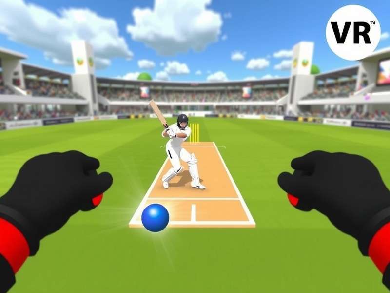 VR Cricket Master Blast motion controls